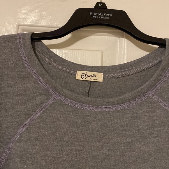 NWT BLUMIN TUNIC HEATHER GREY SIZE MEDIUM - Picture 4 of 8